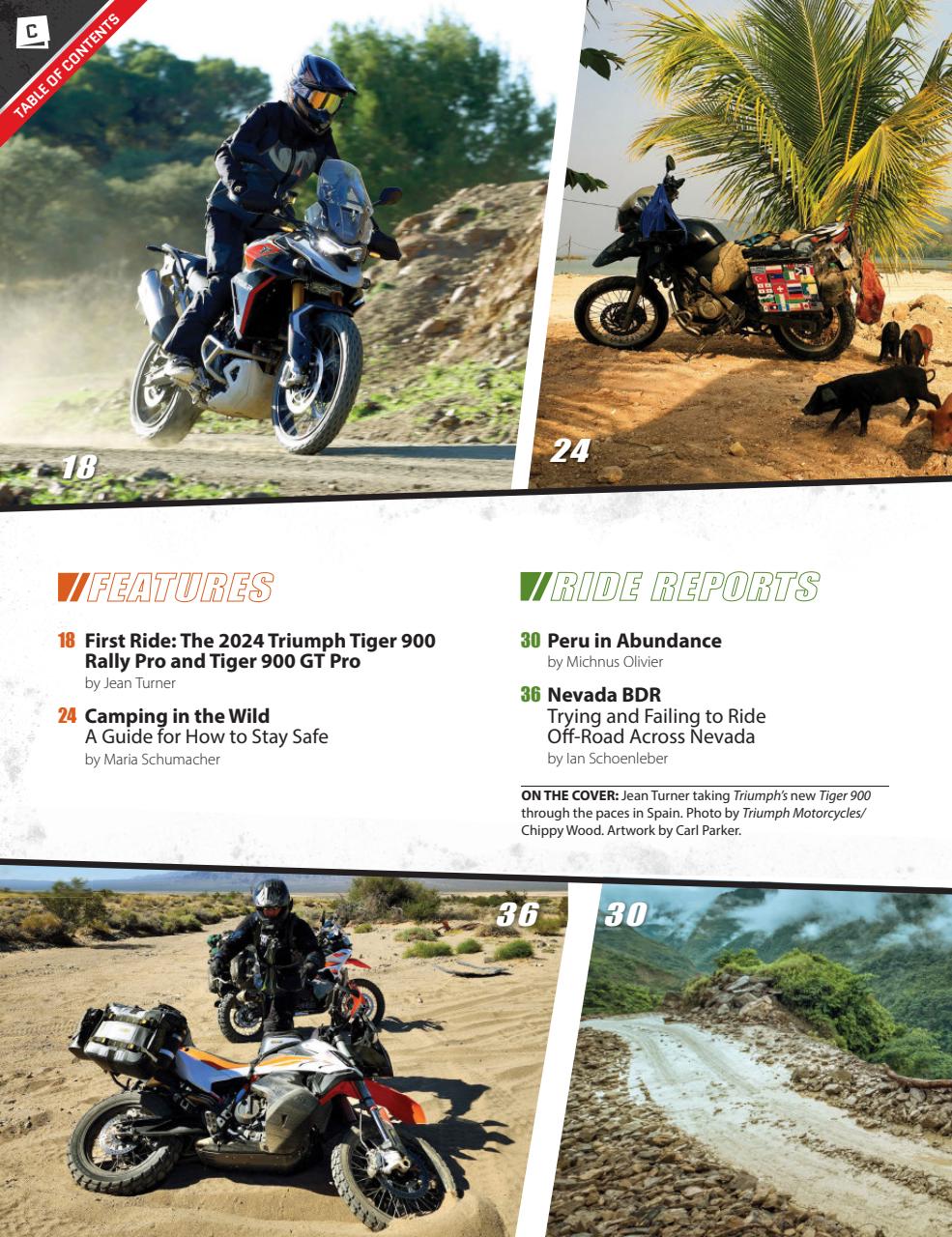 Adventure Motorcycle Preview Pages