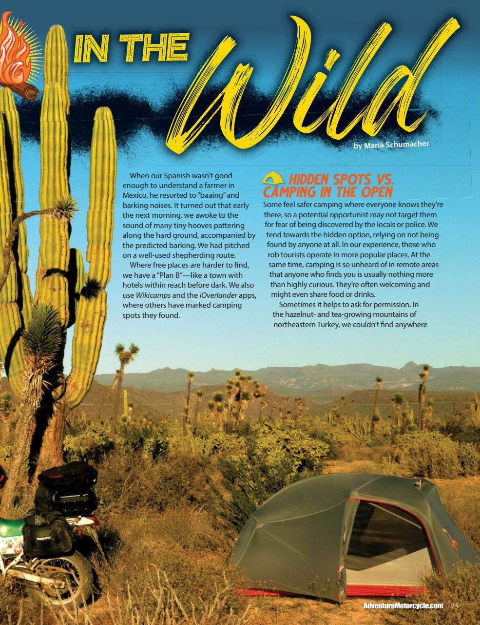 Adventure Motorcycle Preview Pages