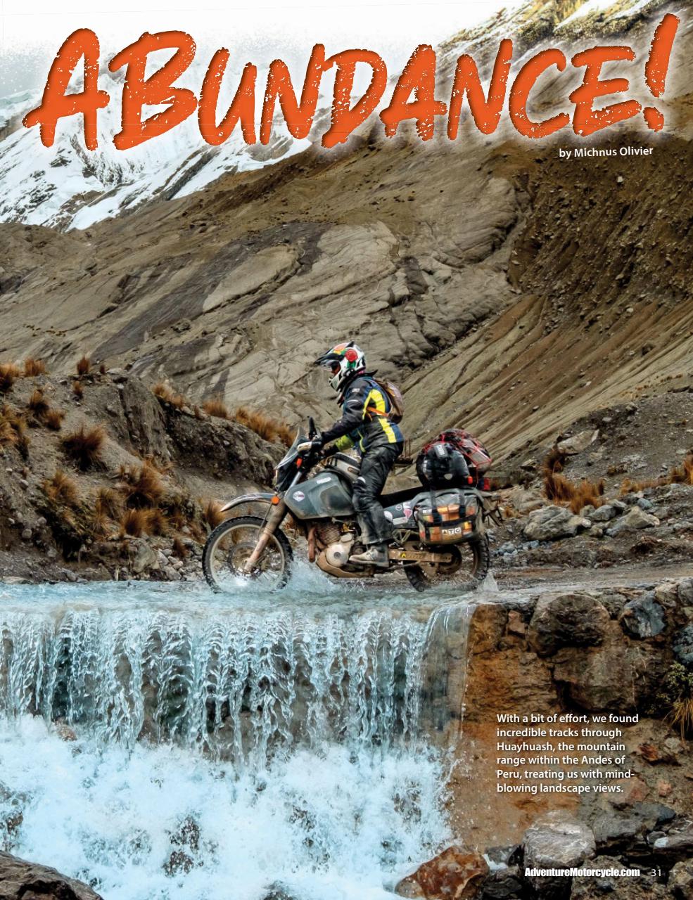 Adventure Motorcycle Preview Pages