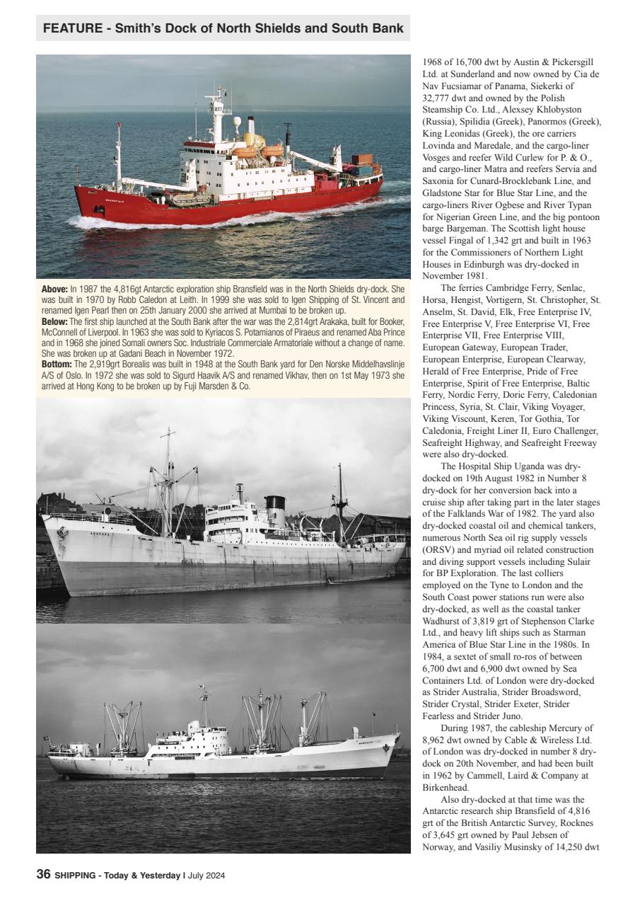 Shipping Today & Yesterday Preview Pages