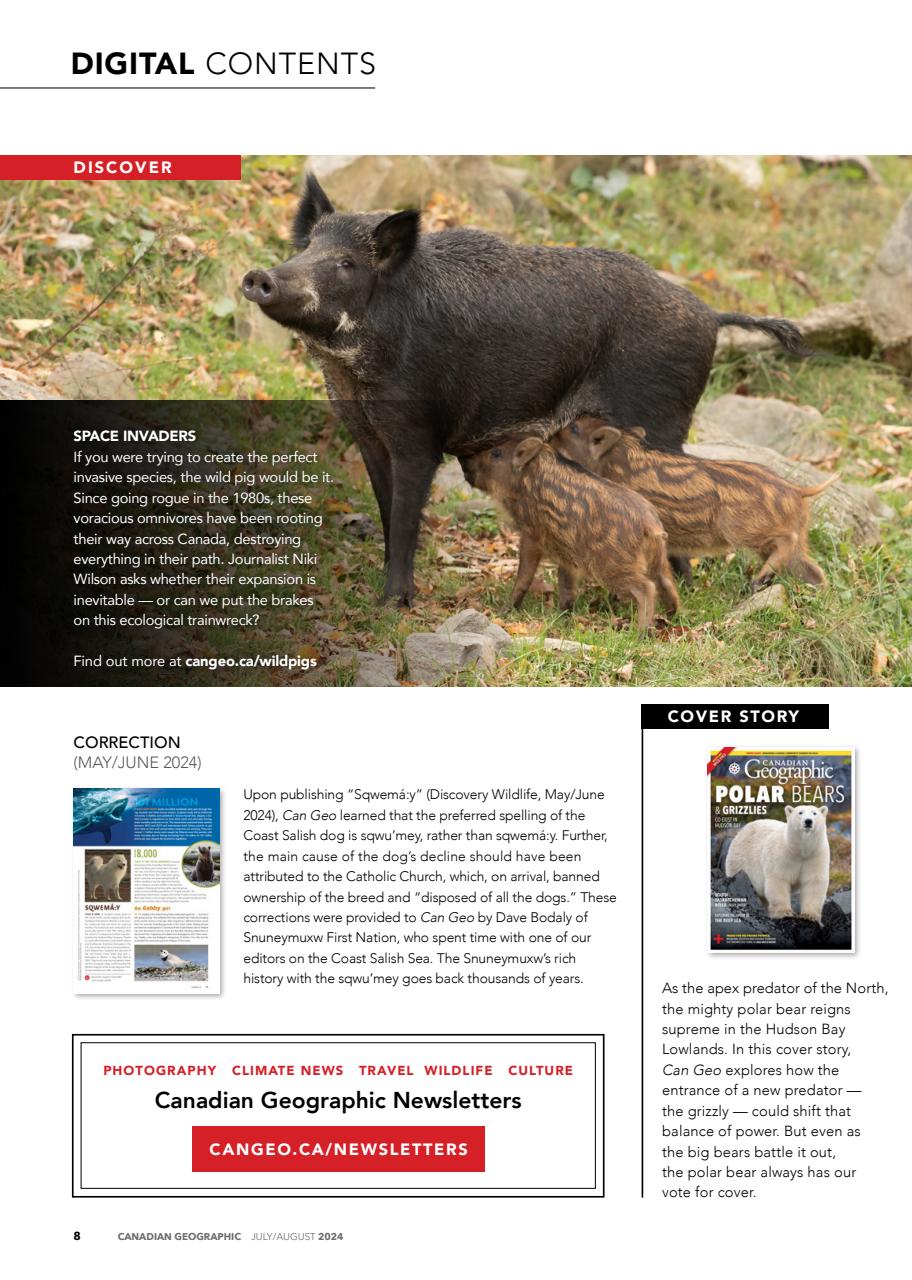 Canadian Geographic Preview Pages