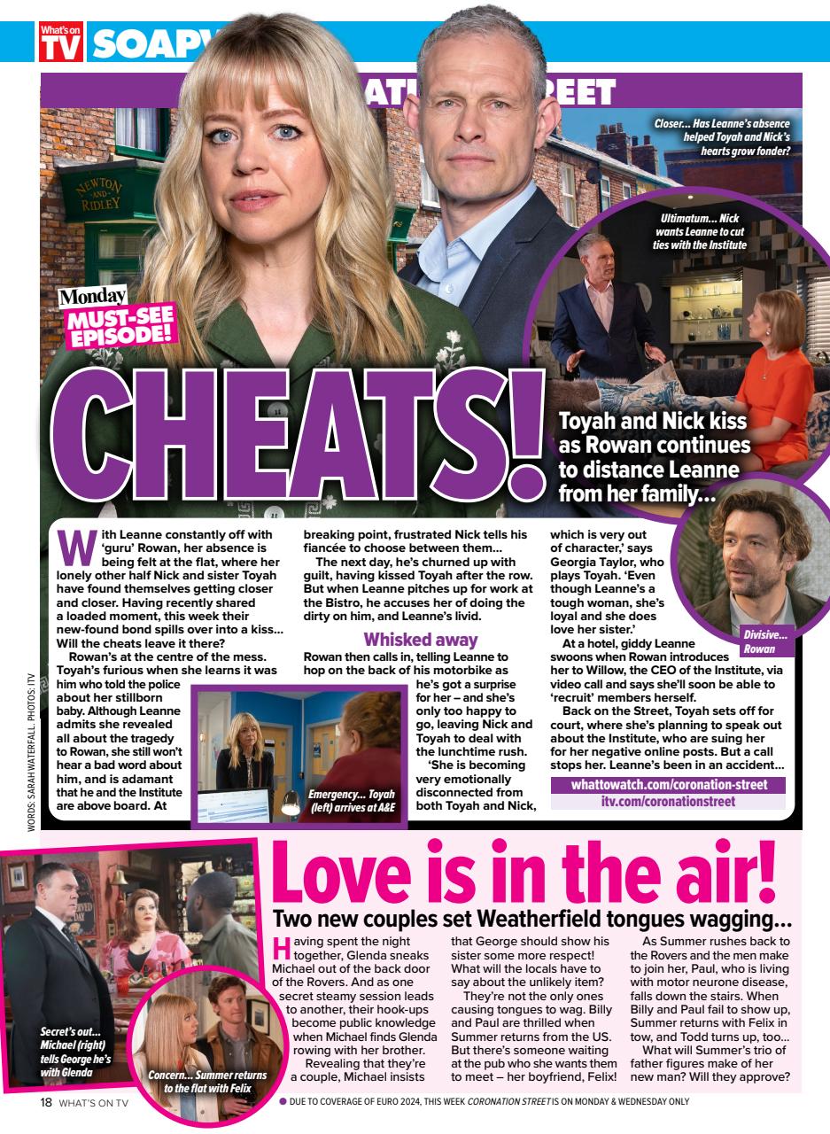 What's on TV Preview Pages