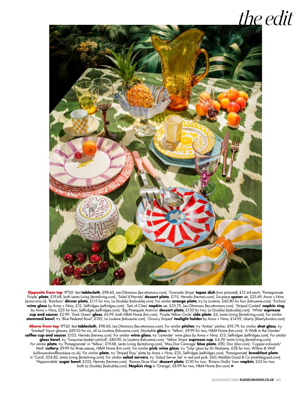 Elle Decoration Magazine Subscriptions and Jul/Aug-24 Issue
