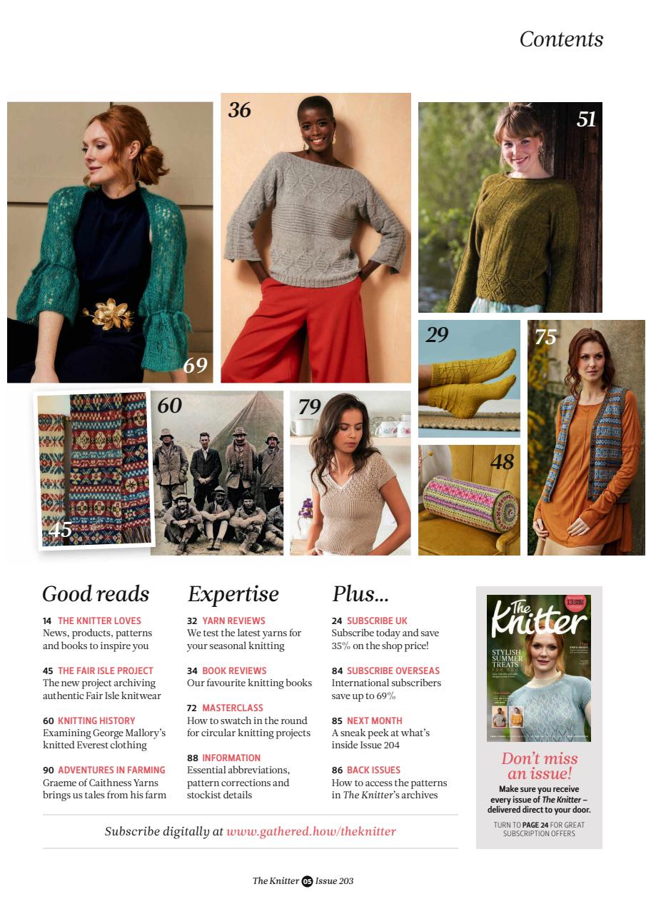 The Knitter Preview Pages