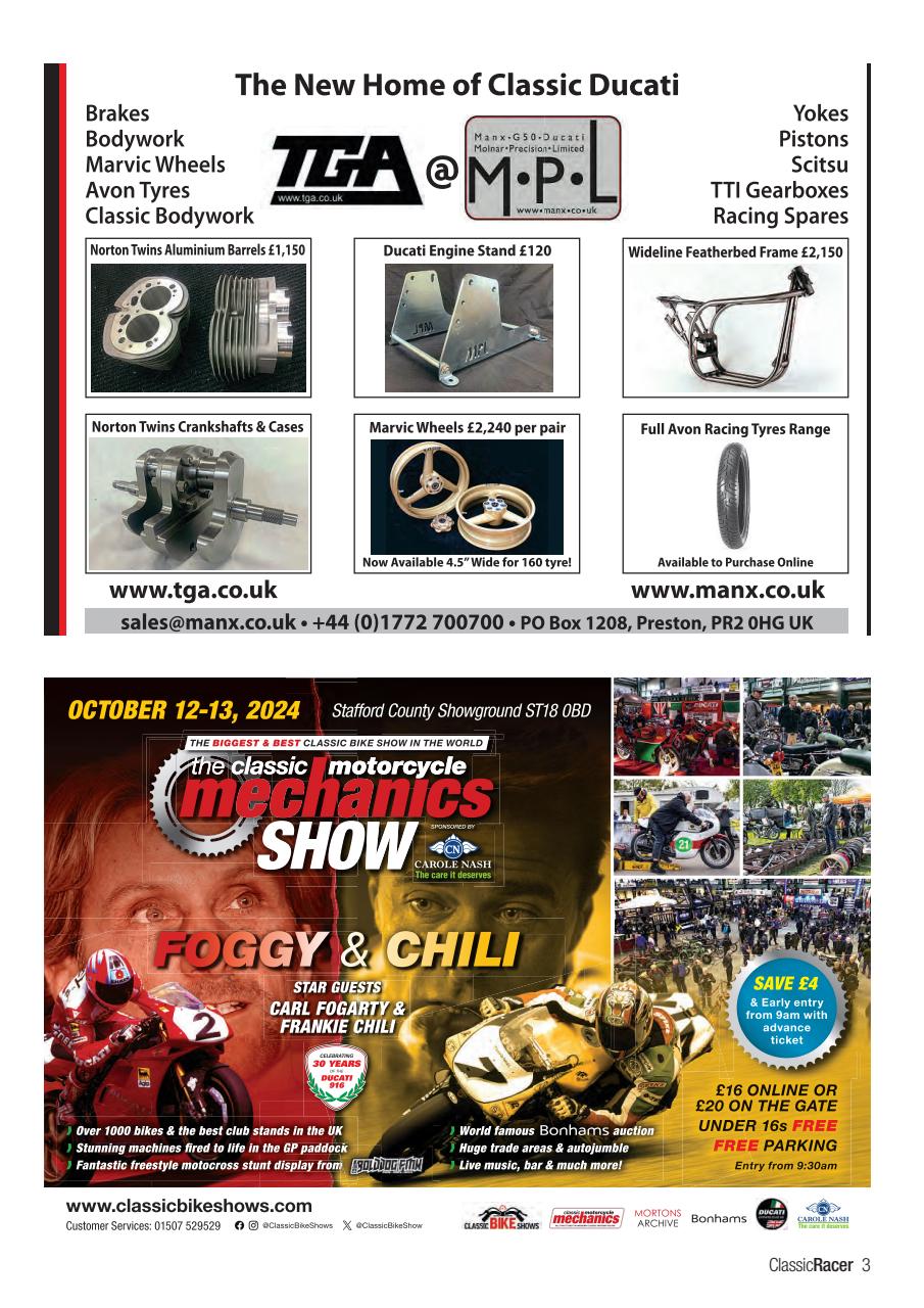 Classic Racer Preview Pages