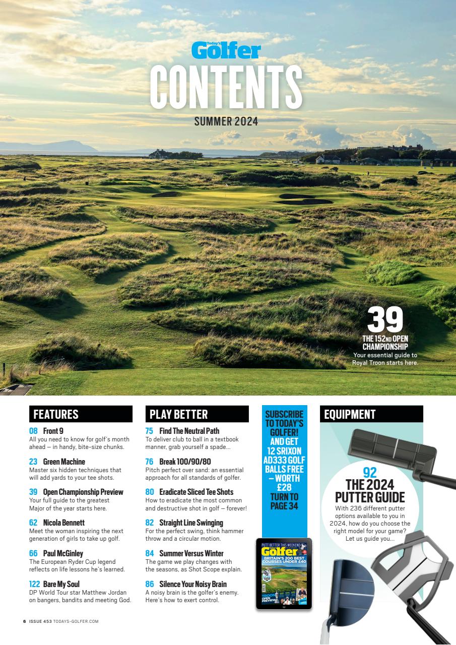 Today's Golfer Preview Pages