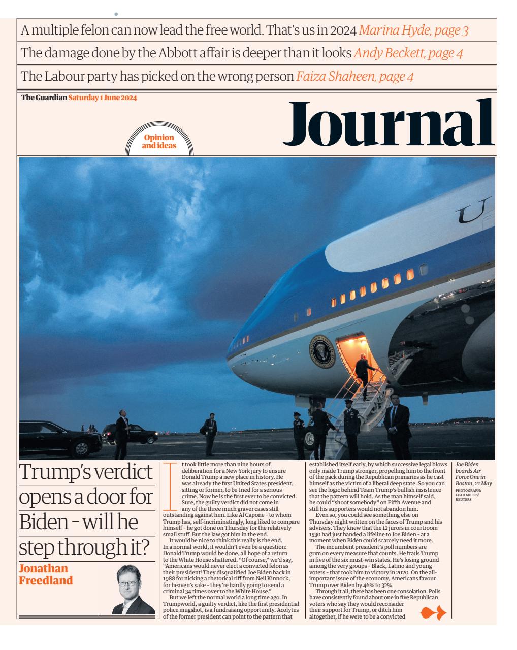 The Guardian Newspaper Preview Pages