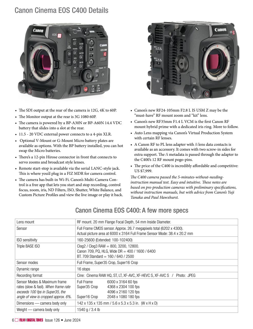 Film and Digital Times Preview Pages