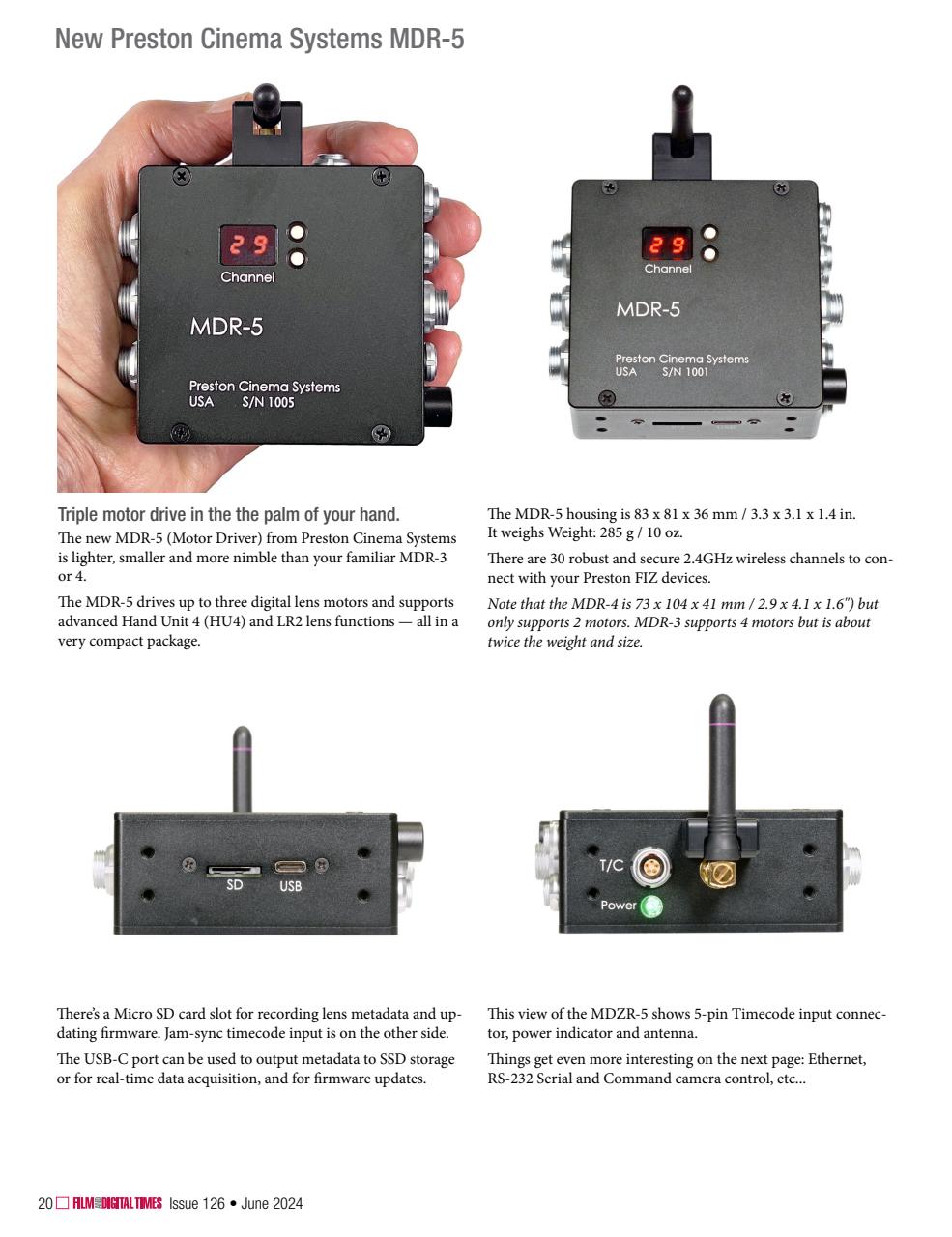 Film and Digital Times Preview Pages