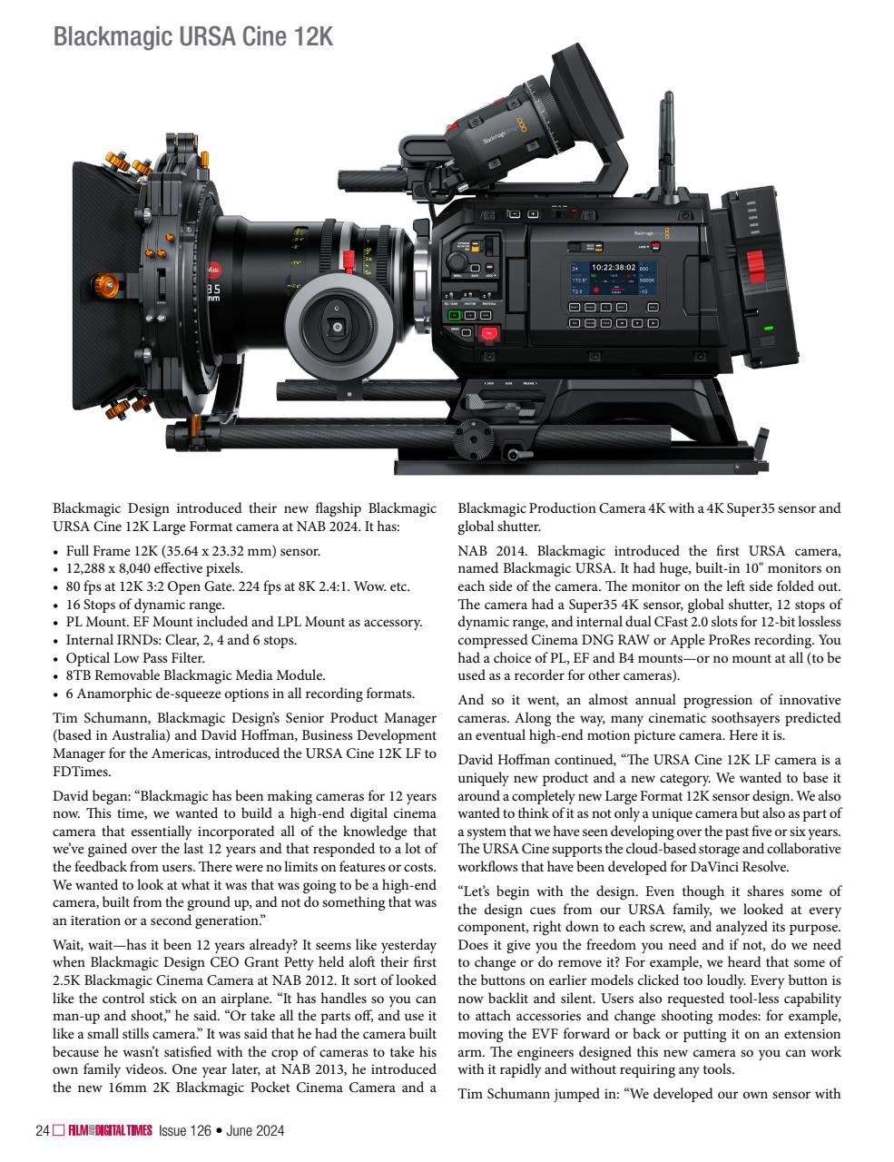 Film and Digital Times Preview Pages