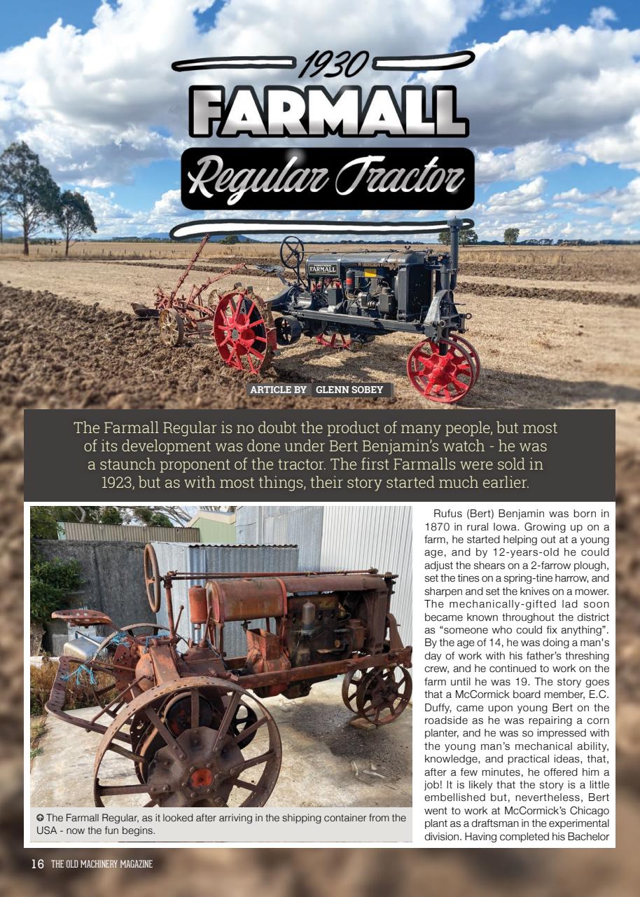 The Old Machinery Magazine Preview Pages