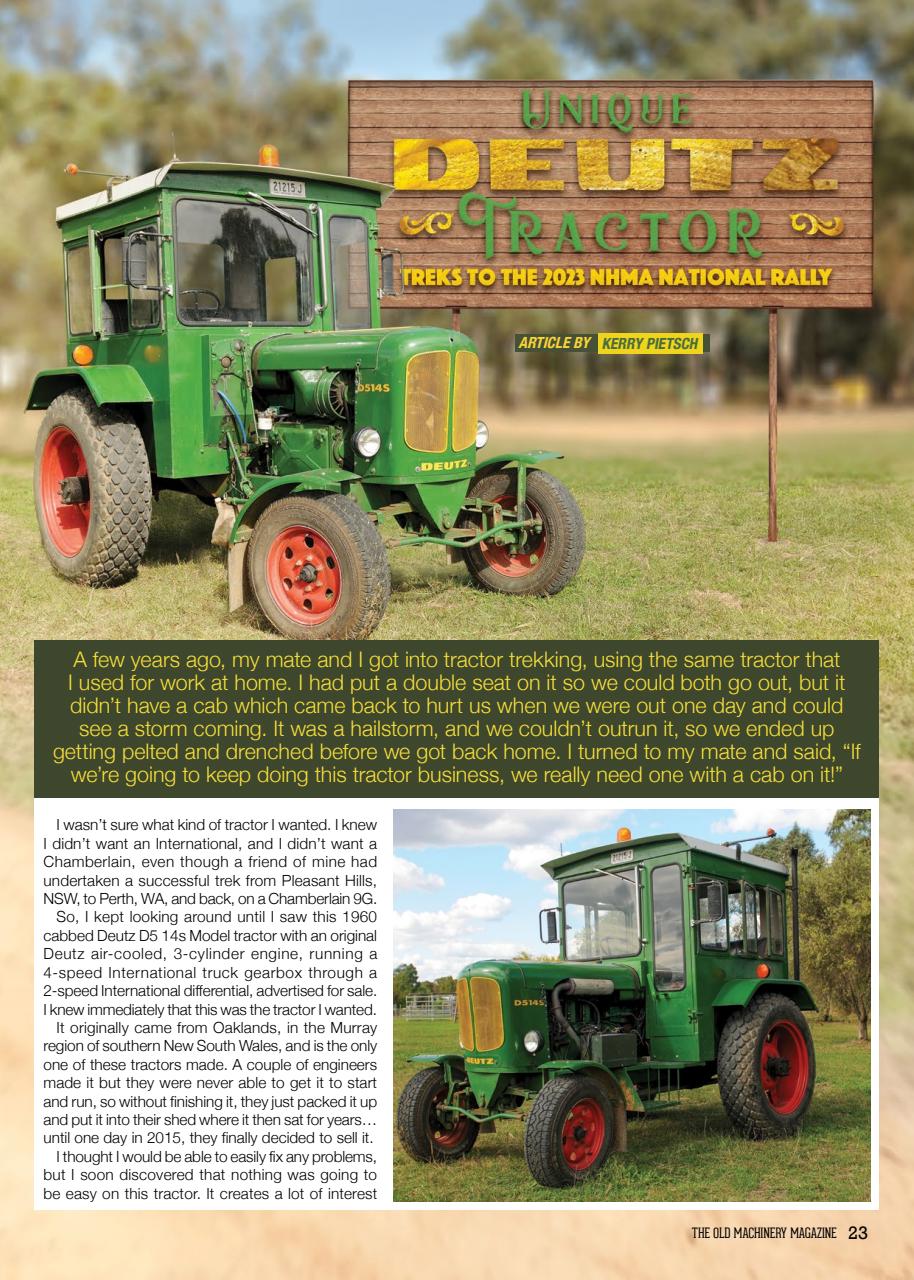 The Old Machinery Magazine Preview Pages