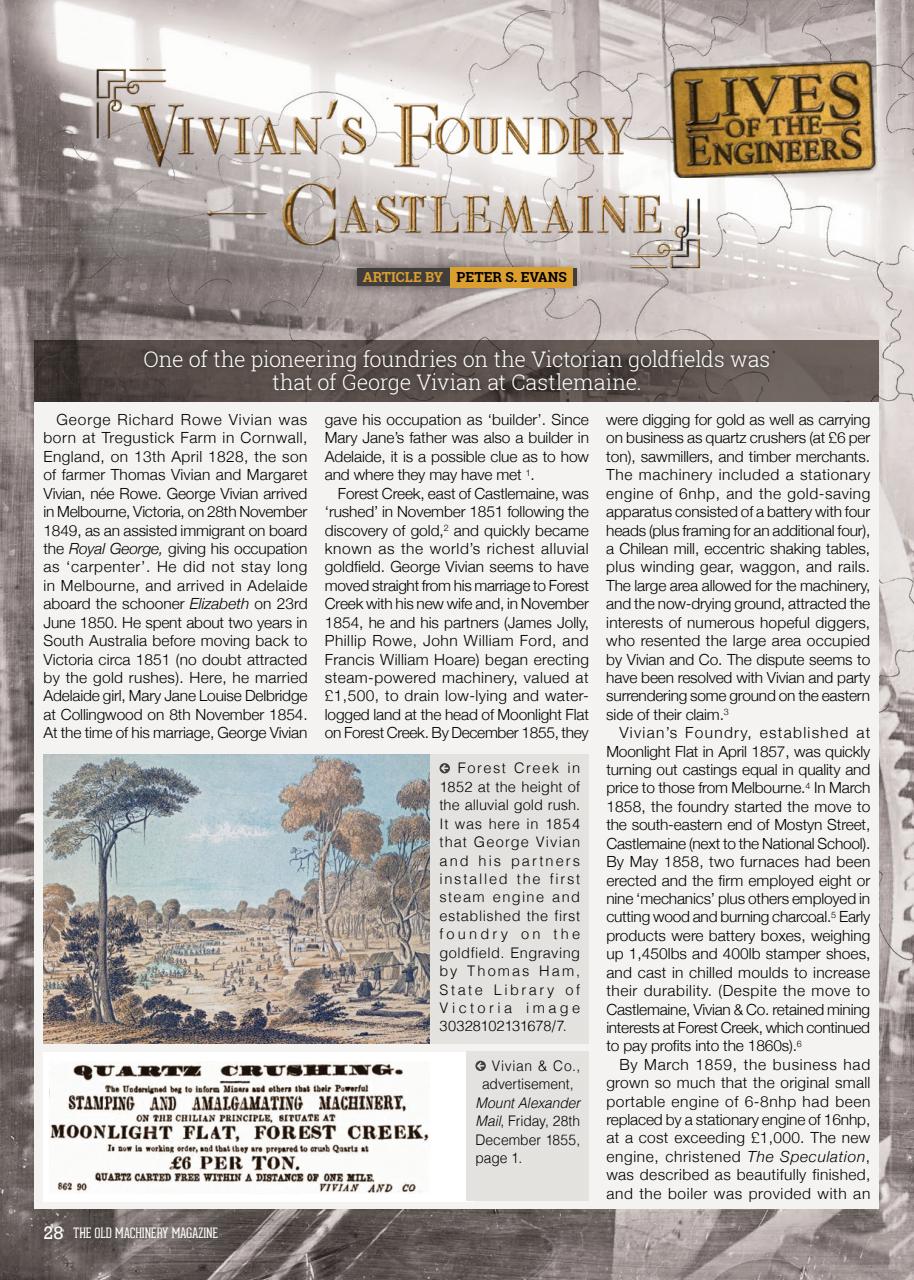 The Old Machinery Magazine Preview Pages