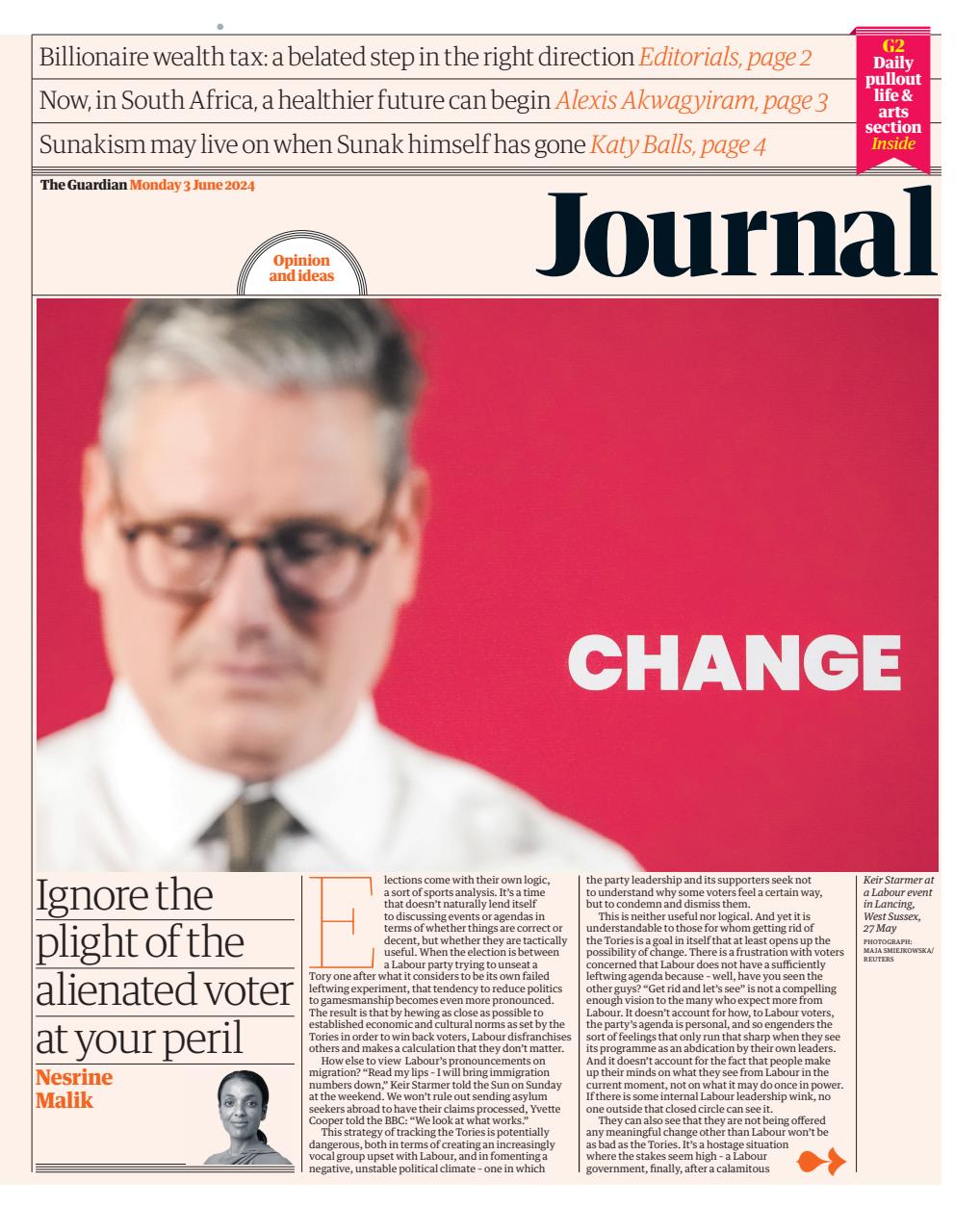 The Guardian Newspaper Preview Pages