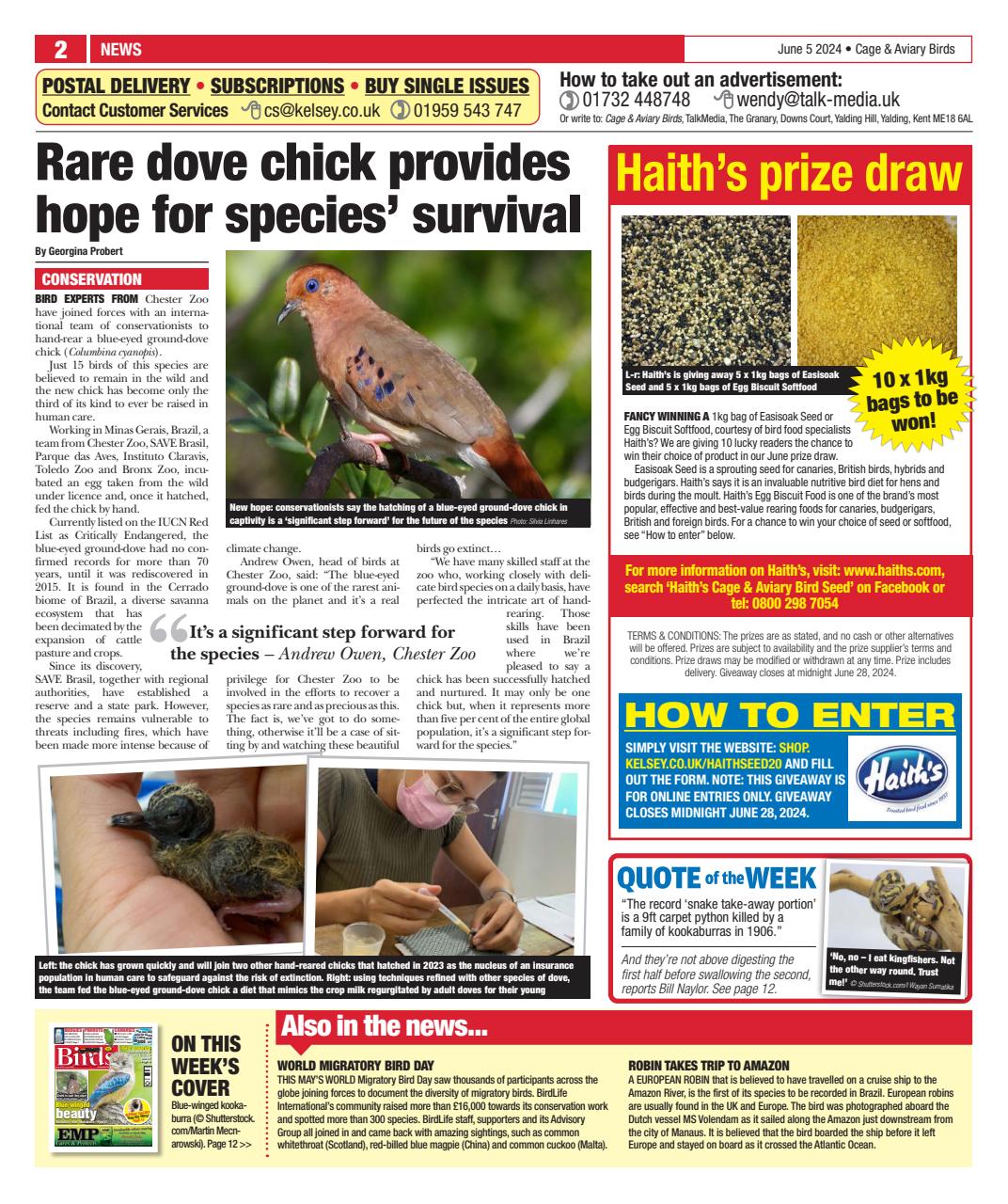 Cage & Aviary Birds Preview Pages