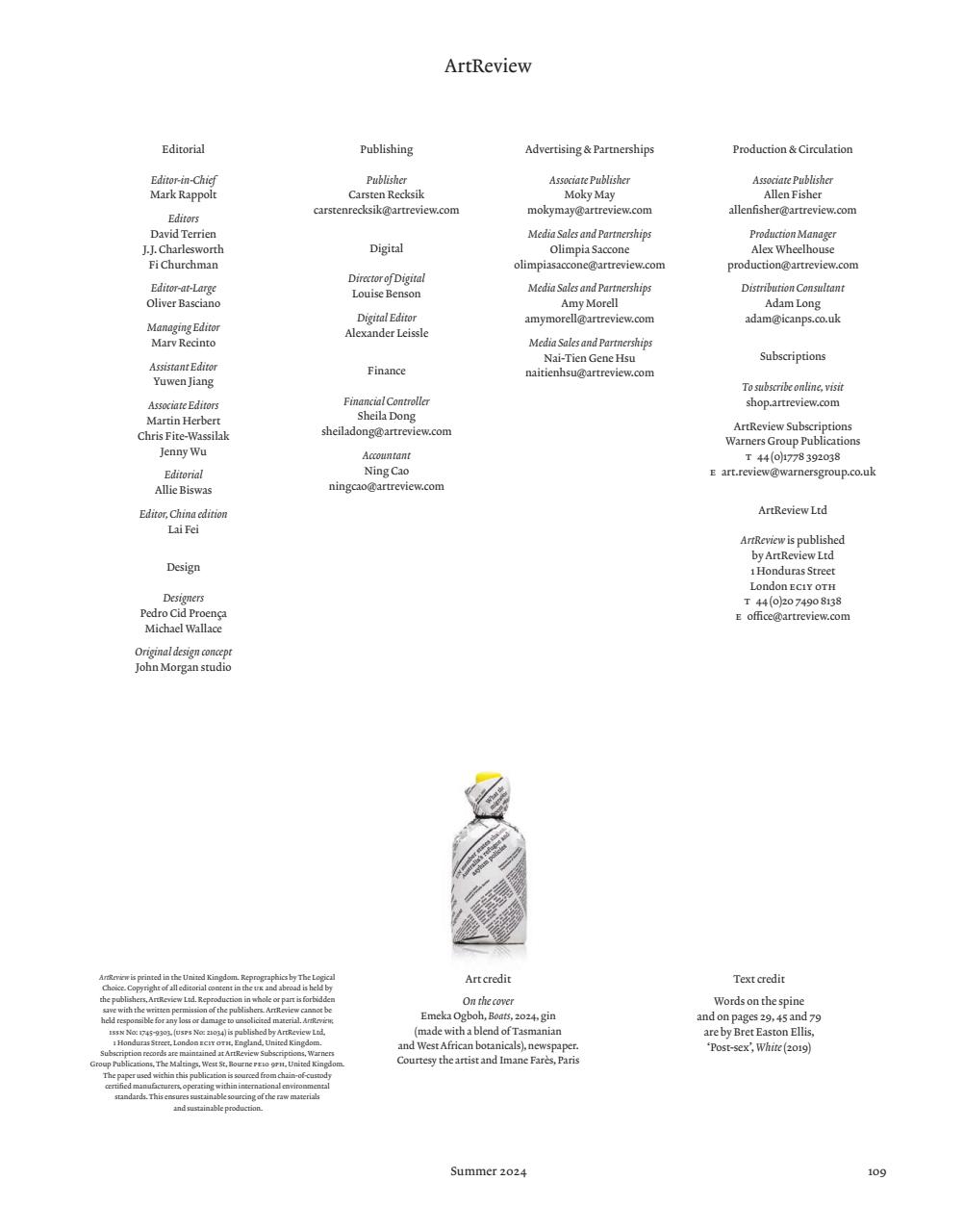 ArtReview Preview Pages