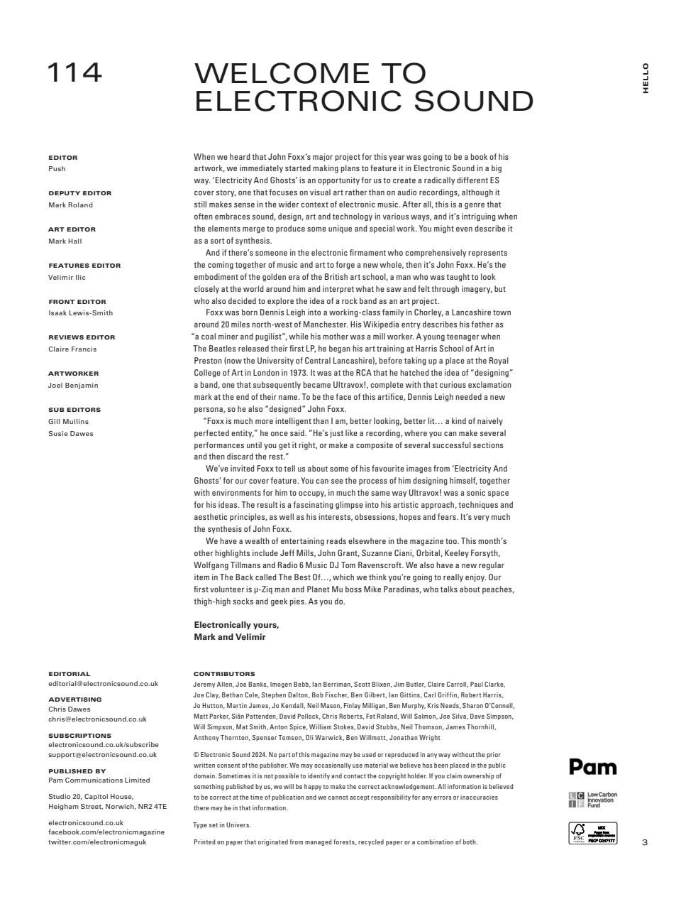 Electronic Sound Preview Pages