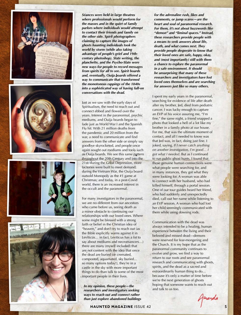 Haunted Magazine Preview Pages