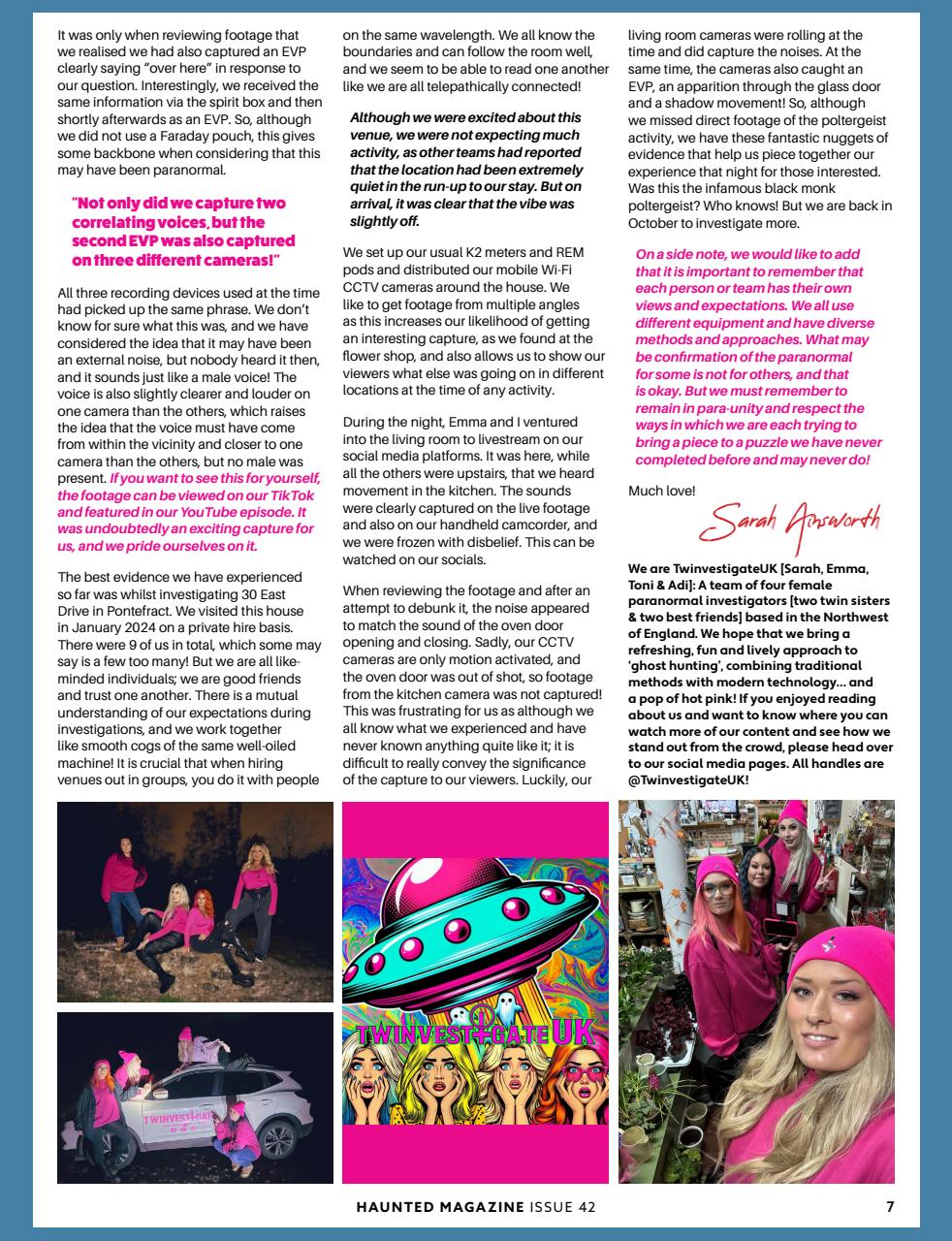 Haunted Magazine Preview Pages