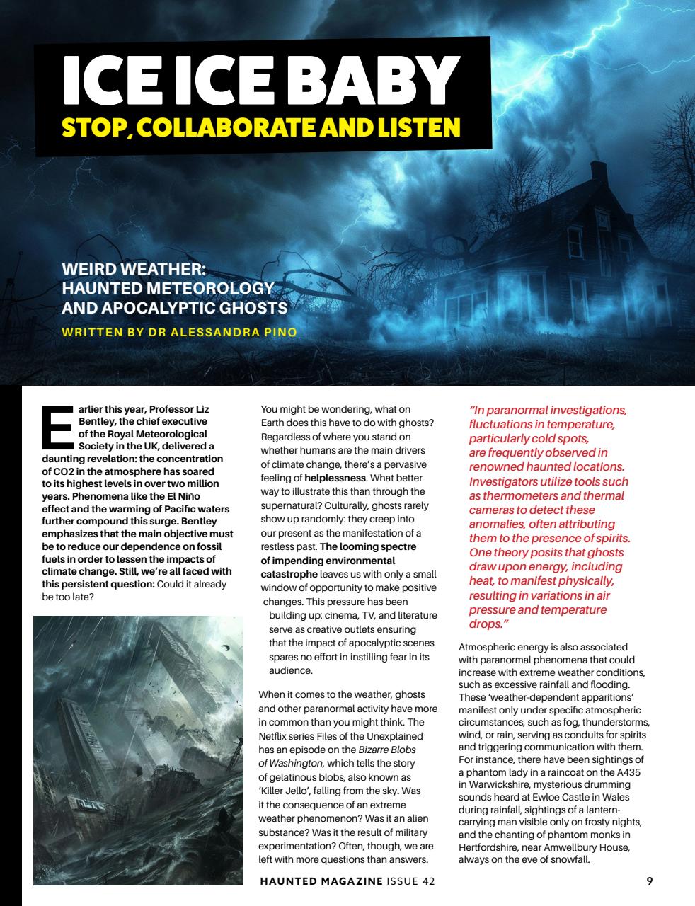 Haunted Magazine Preview Pages