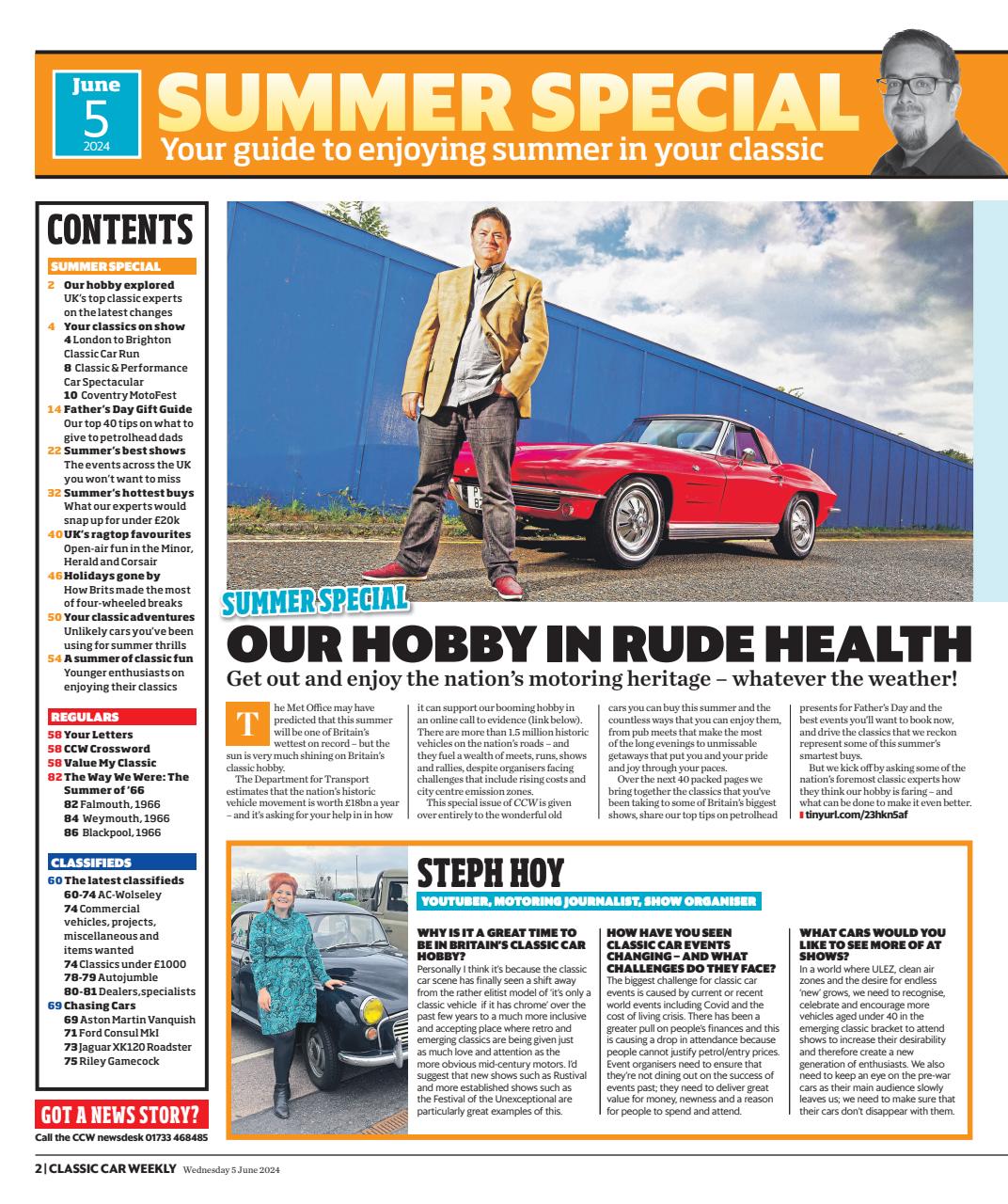 Classic Car Weekly Preview Pages