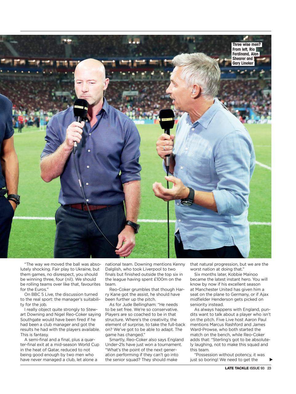 Late Tackle Football Magazine Preview Pages