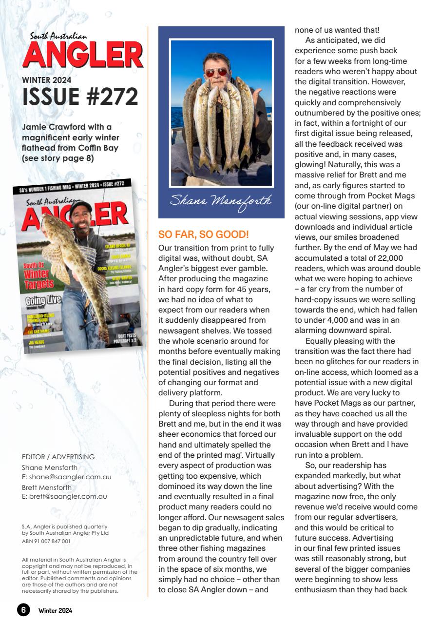 South Australian Angler Preview Pages