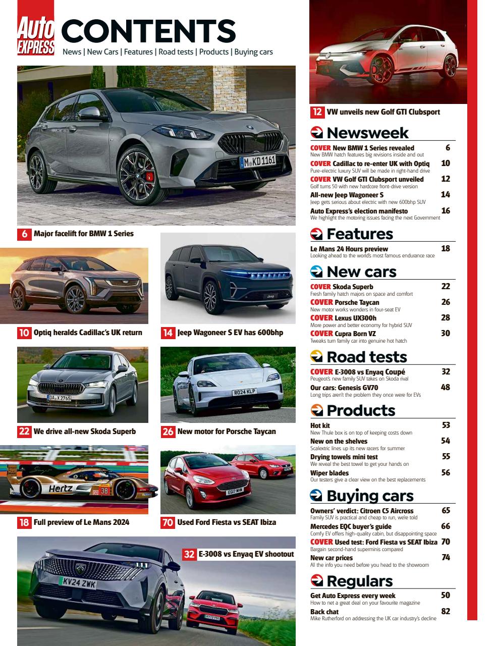 Auto Express Preview Pages