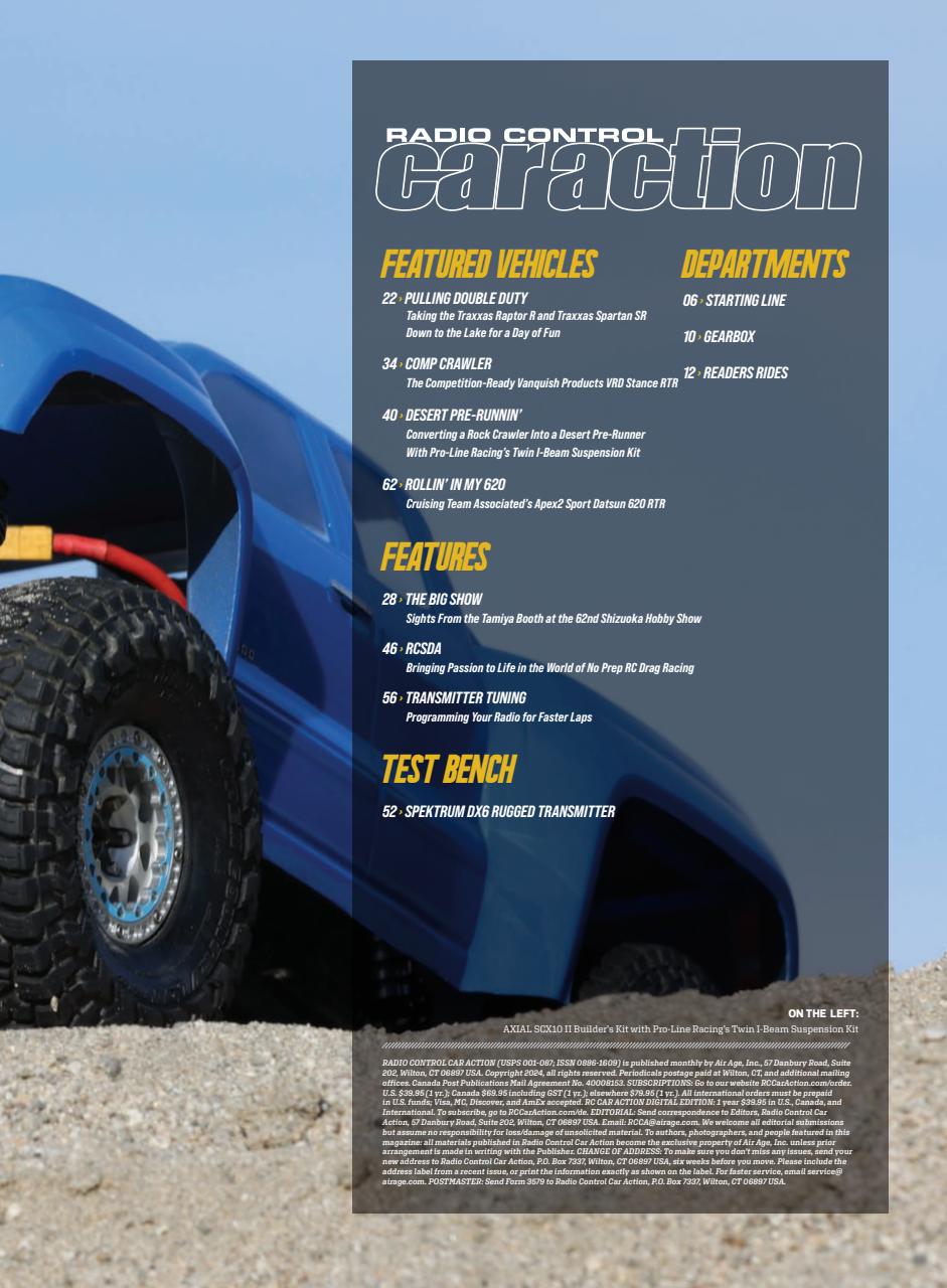 RC Car Action Preview Pages