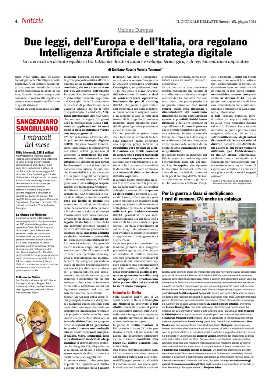 Il Giornale Dell’Arte Preview Pages