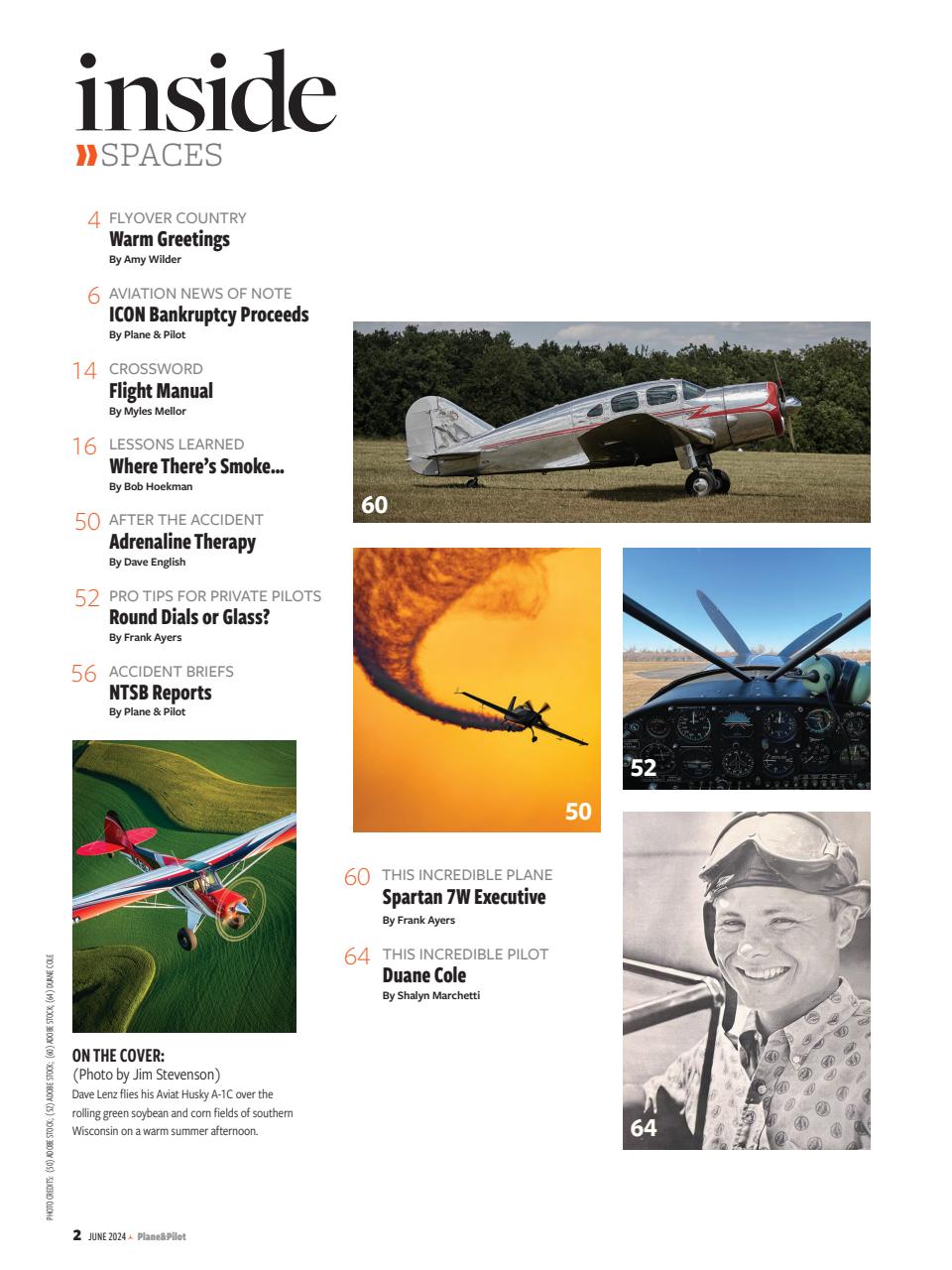 Plane & Pilot Preview Pages