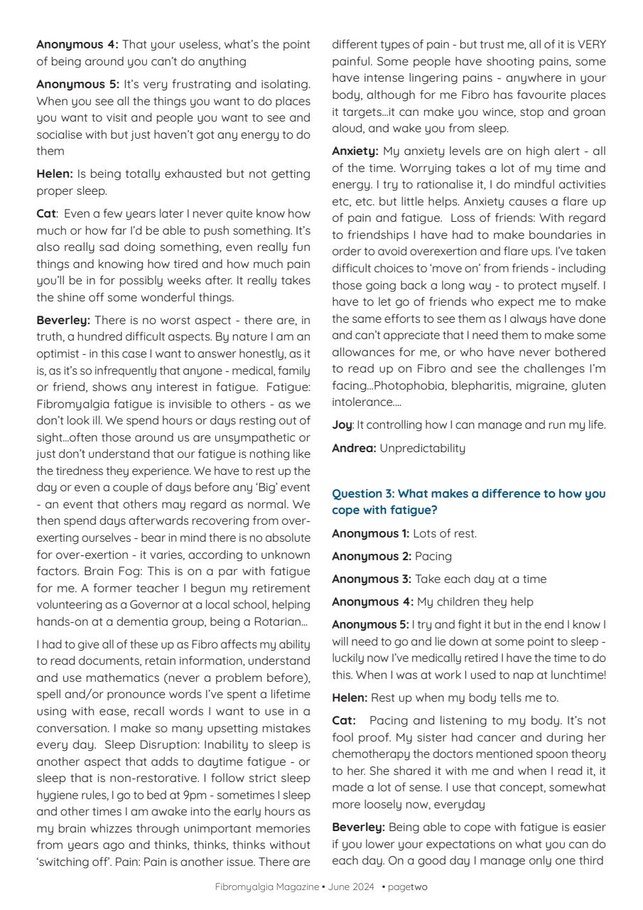 Fibromyalgia Magazine Preview Pages