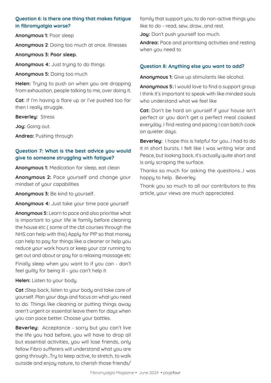 Fibromyalgia Magazine Preview Pages