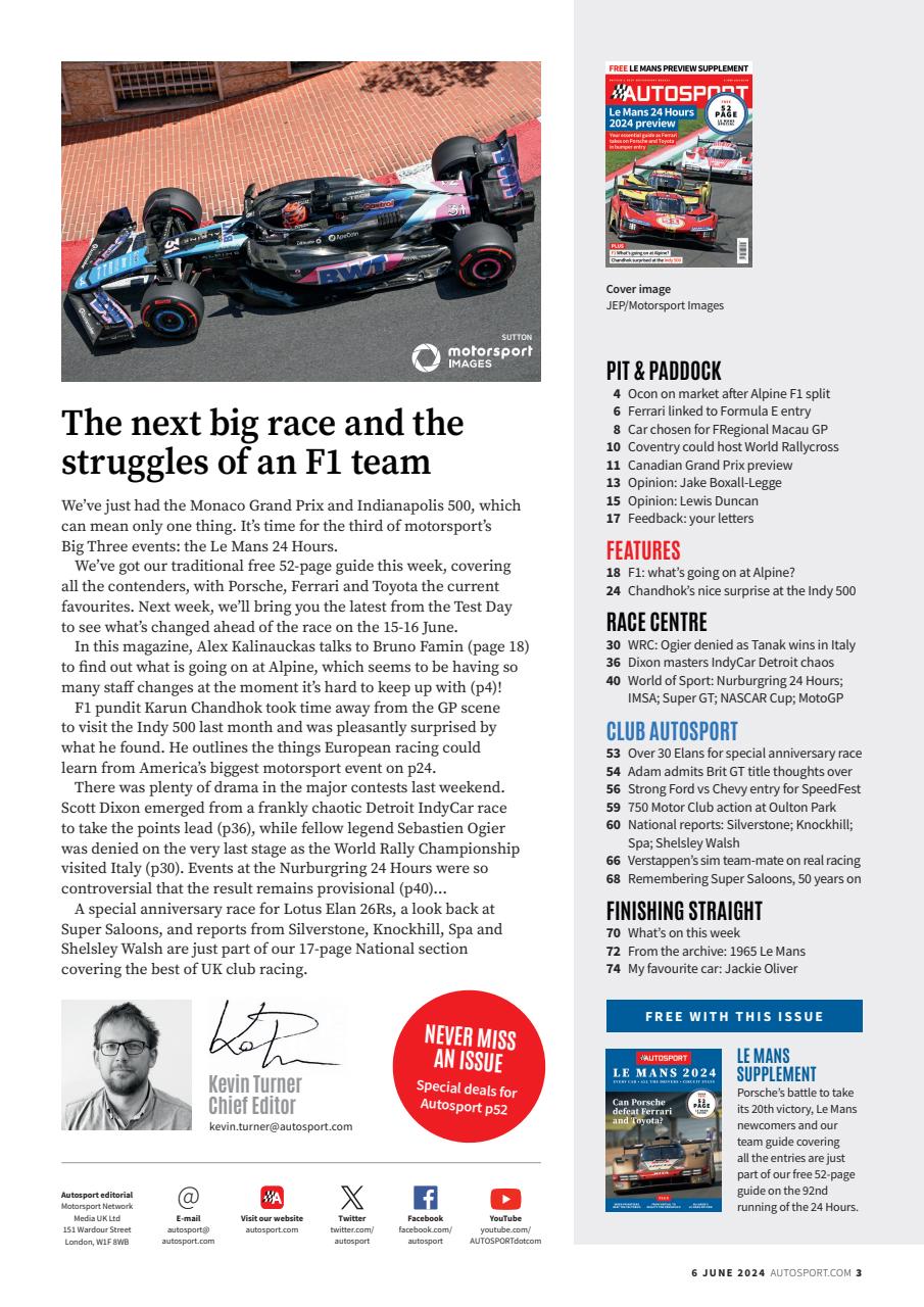 Autosport Preview Pages