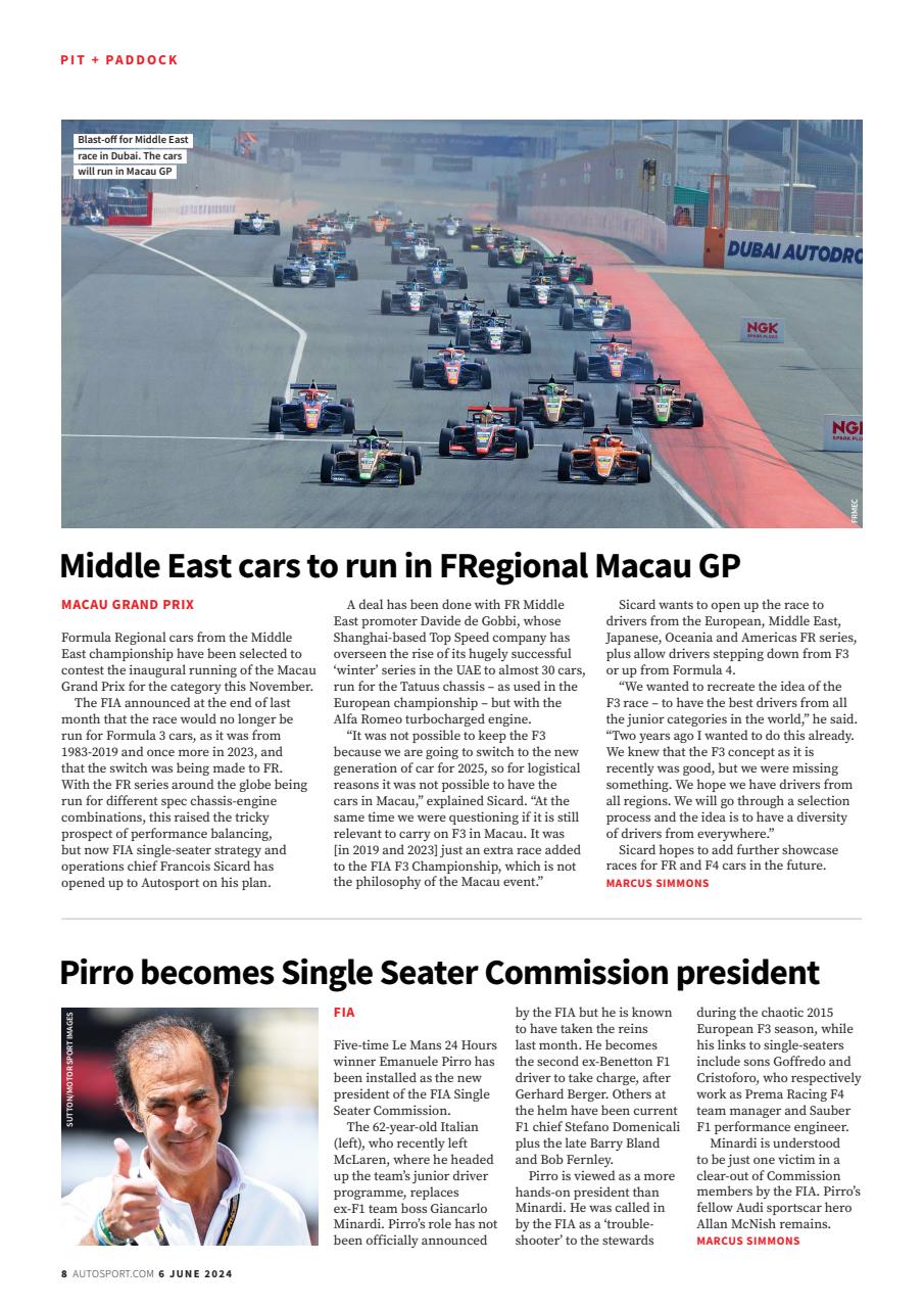 Autosport Preview Pages
