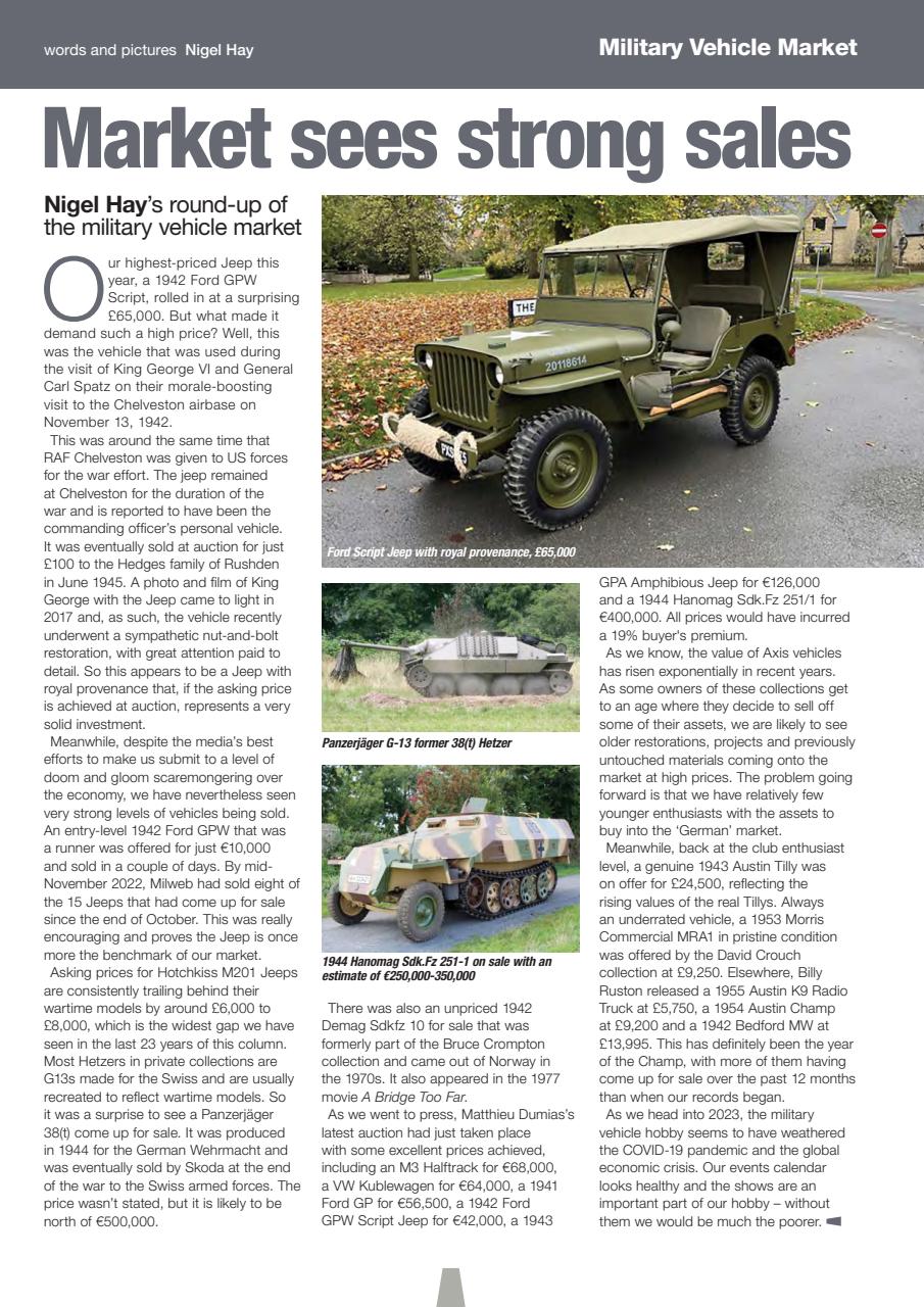 Classic Military Vehicle Preview Pages
