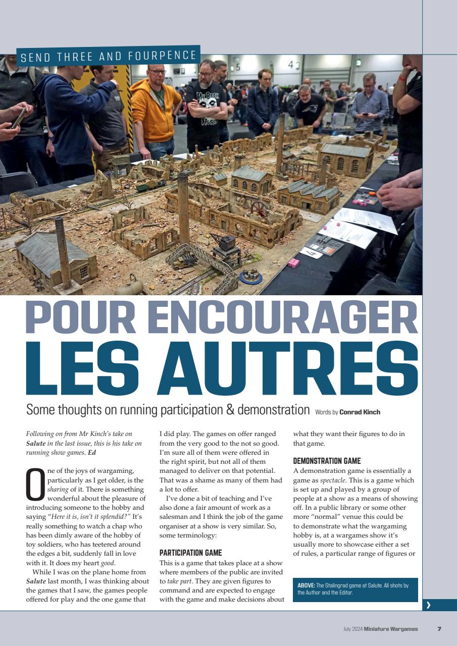 Miniature Wargames Preview Pages