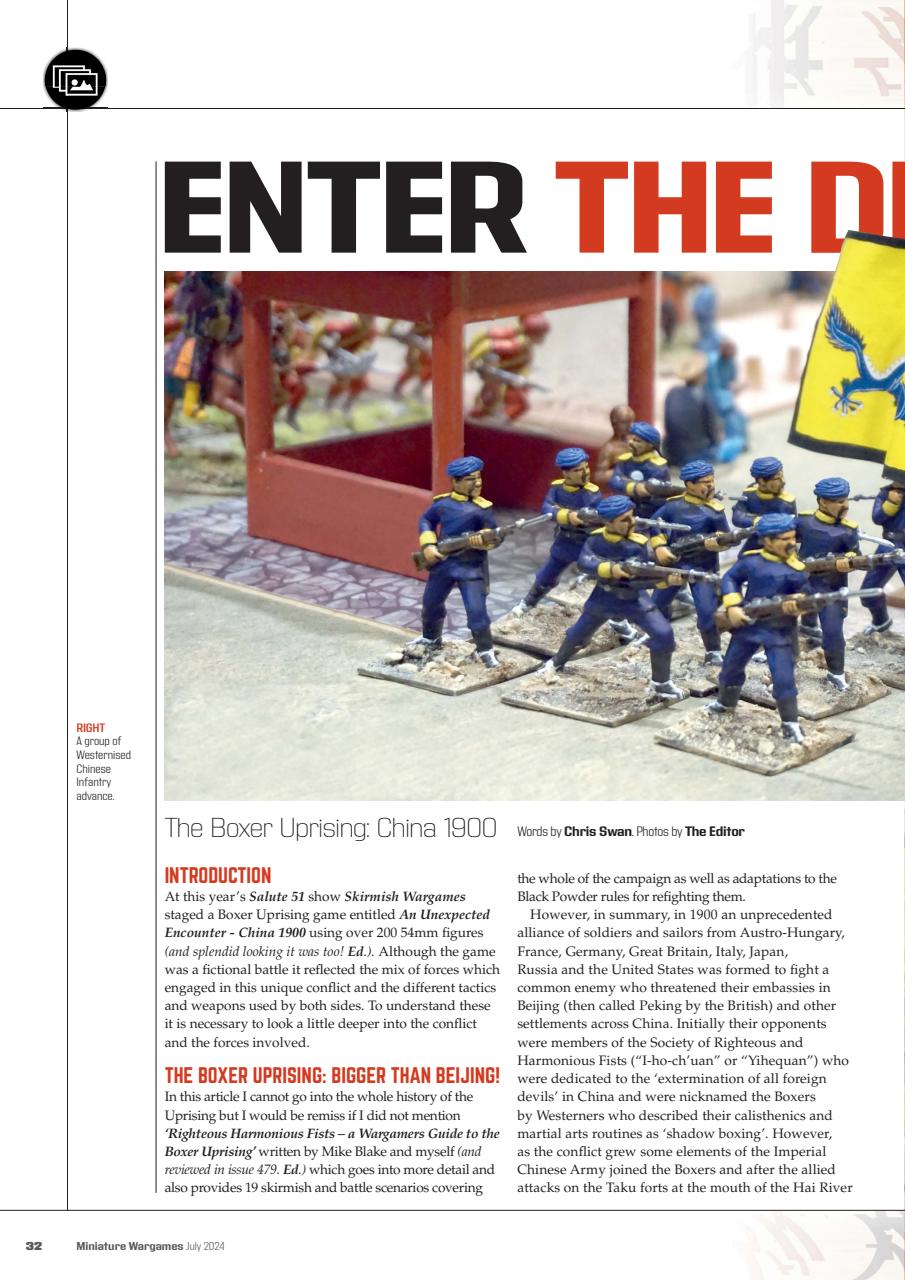 Miniature Wargames Preview Pages
