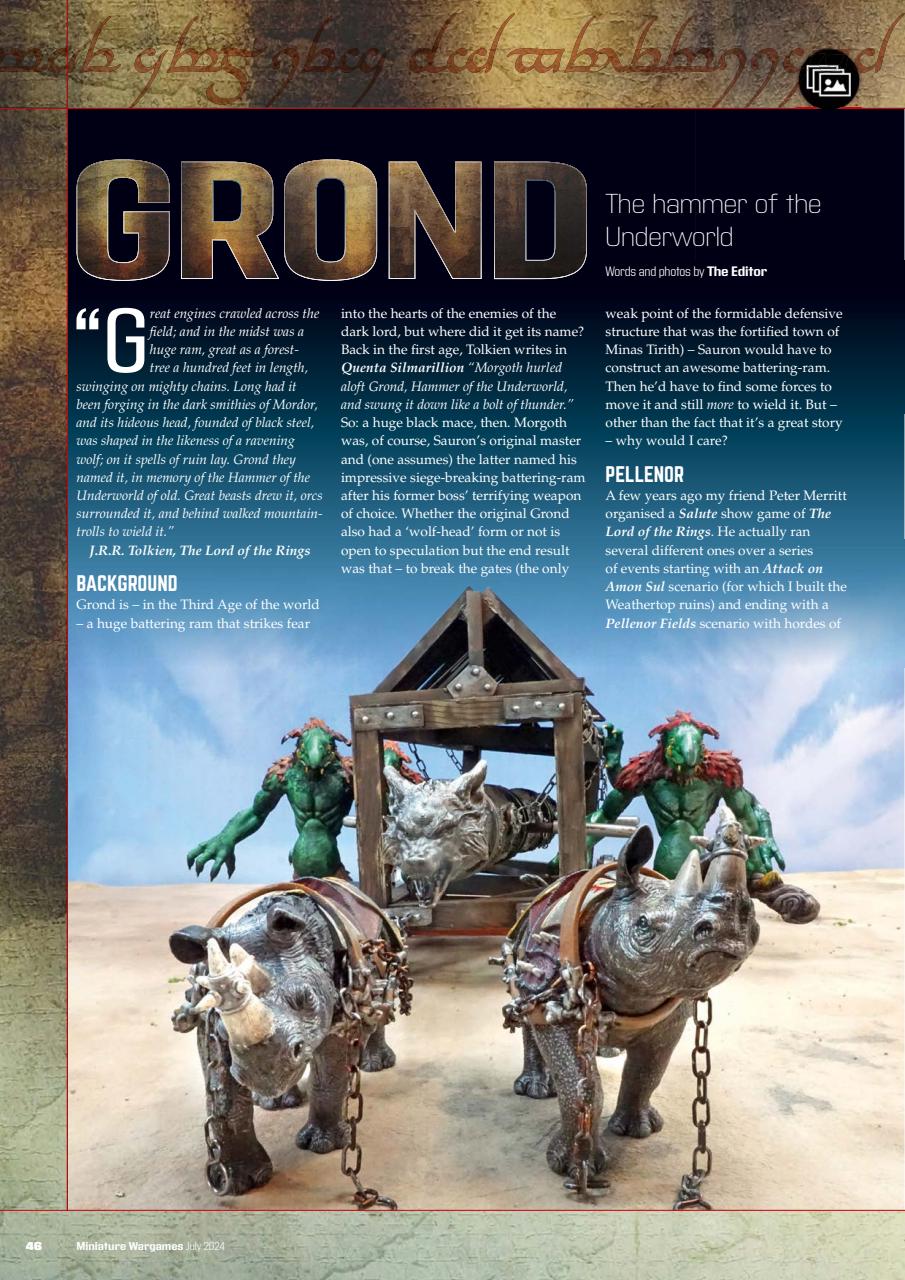 Miniature Wargames Preview Pages