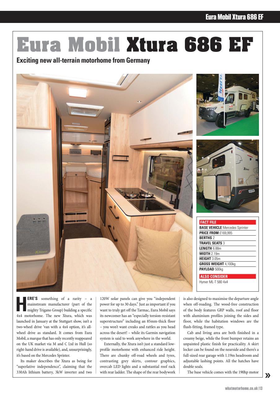 What Motorhome magazine Preview Pages