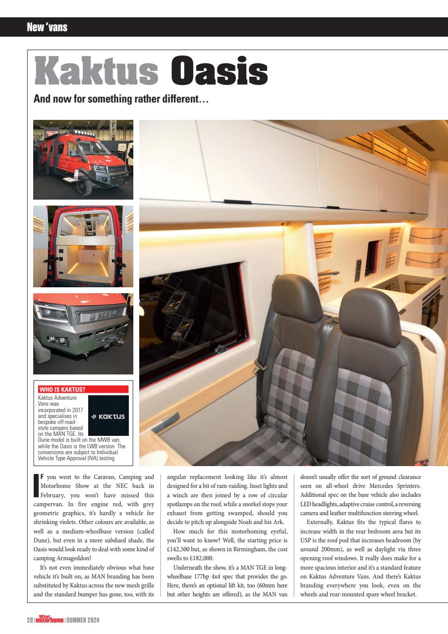 What Motorhome magazine Preview Pages