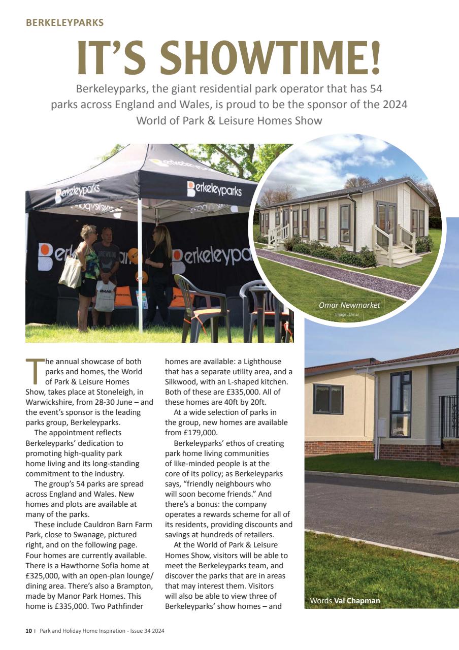 Park and Holiday Home Inspiration magazine Preview Pages