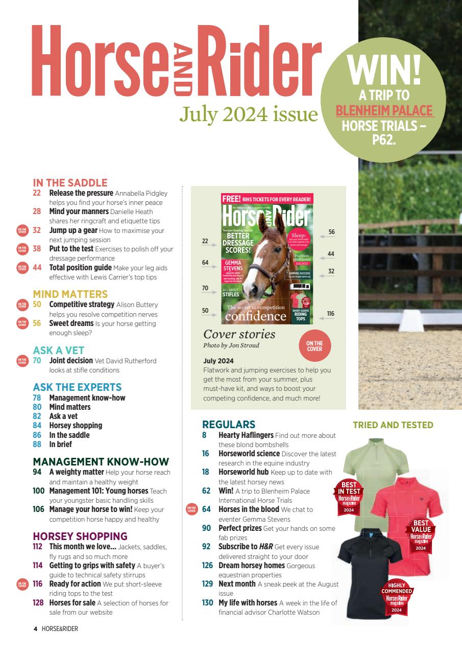 Horse&Rider Magazine - UK equestrian magazine for Horse and Rider Preview Pages