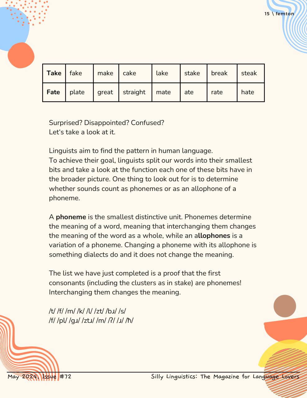 Silly Linguistics Preview Pages