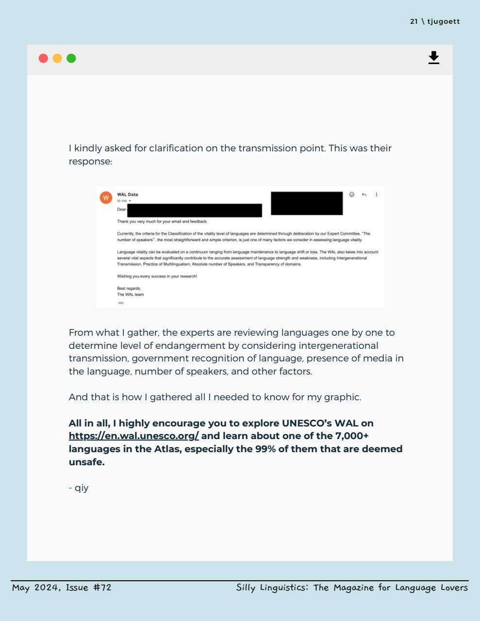 Silly Linguistics Preview Pages