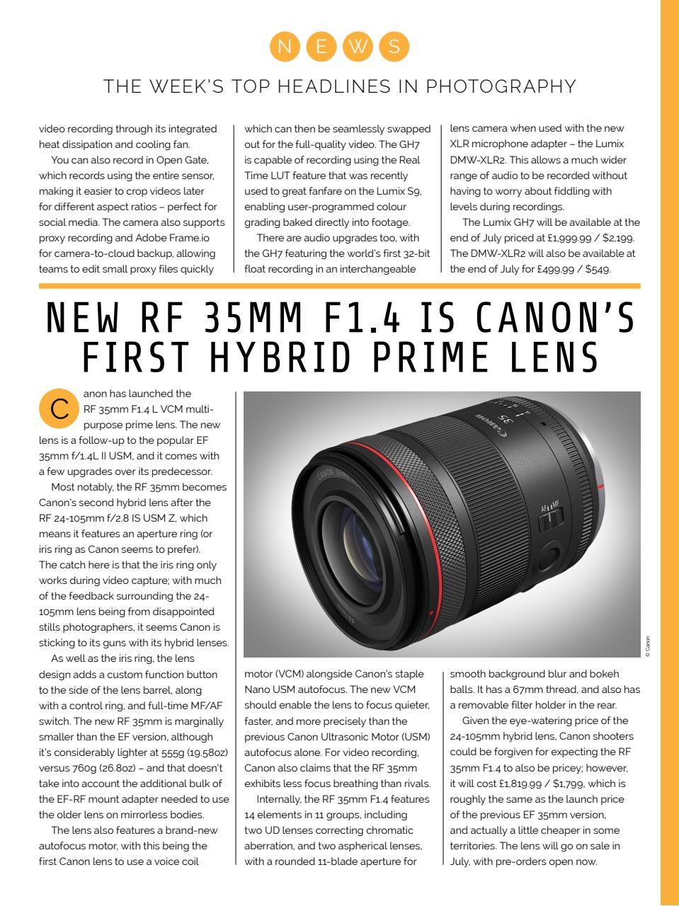 Photography Week Preview Pages