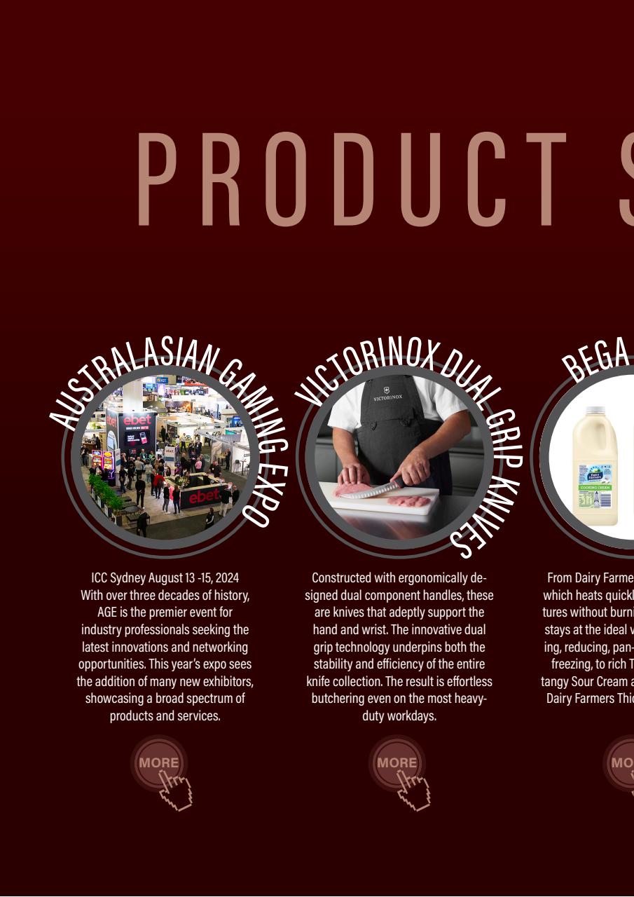 Australian Hospitality Directory Preview Pages