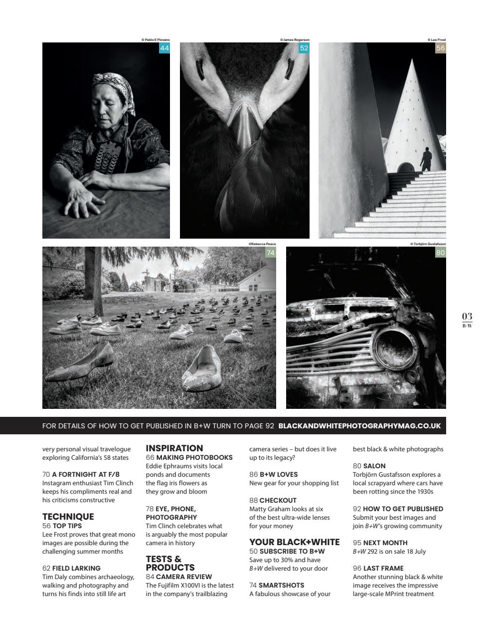 Black+White Photography Preview Pages