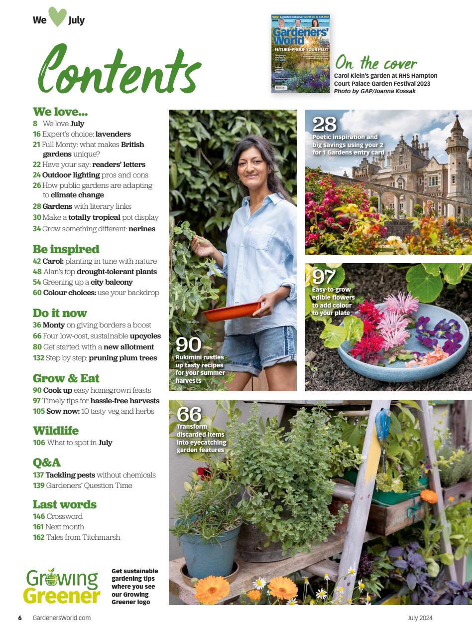 BBC Gardeners’ World Magazine Preview Pages