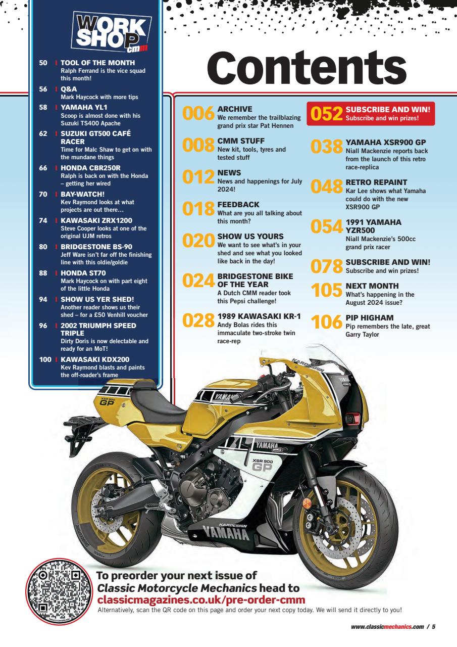 Classic Motorcycle Mechanics Preview Pages